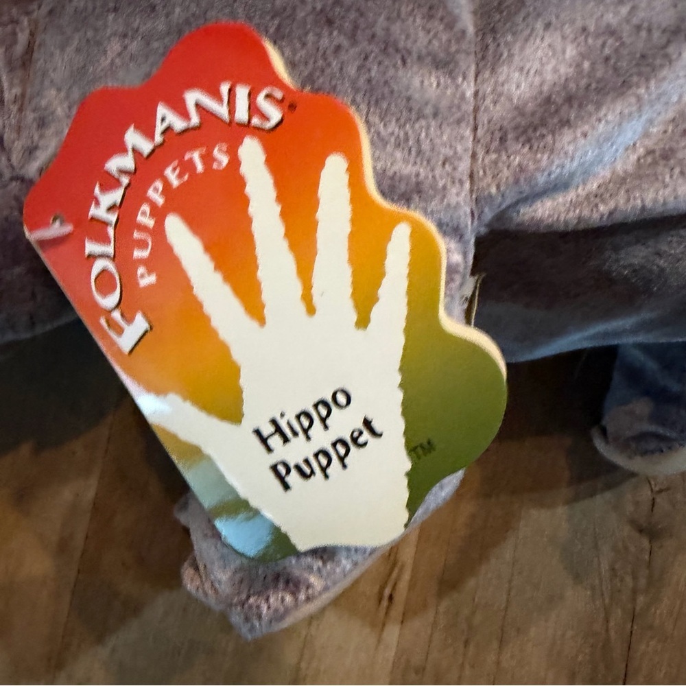 NWT Folkmanis Hippo Hand Puppet - Picture 9 of 13